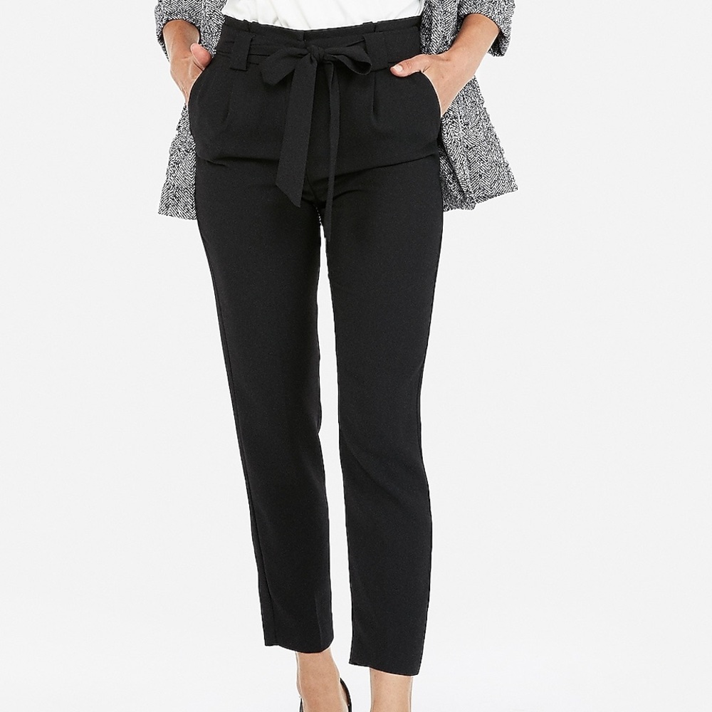 EUC Express High Waisted Paperbag Ankle Pant
